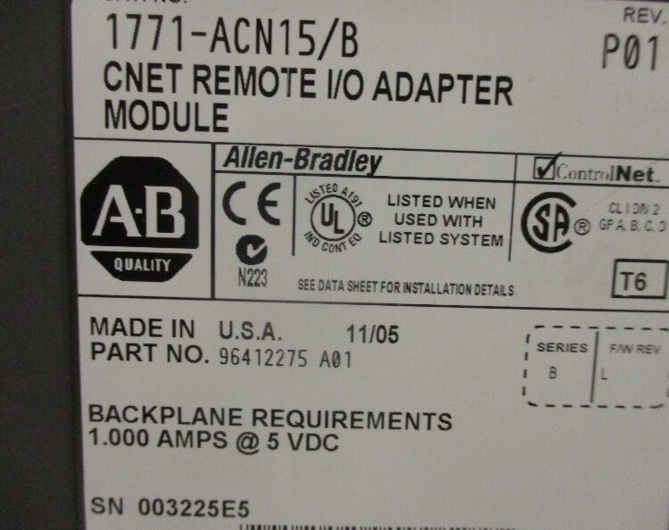 Allen Bradley 1771-ACN15