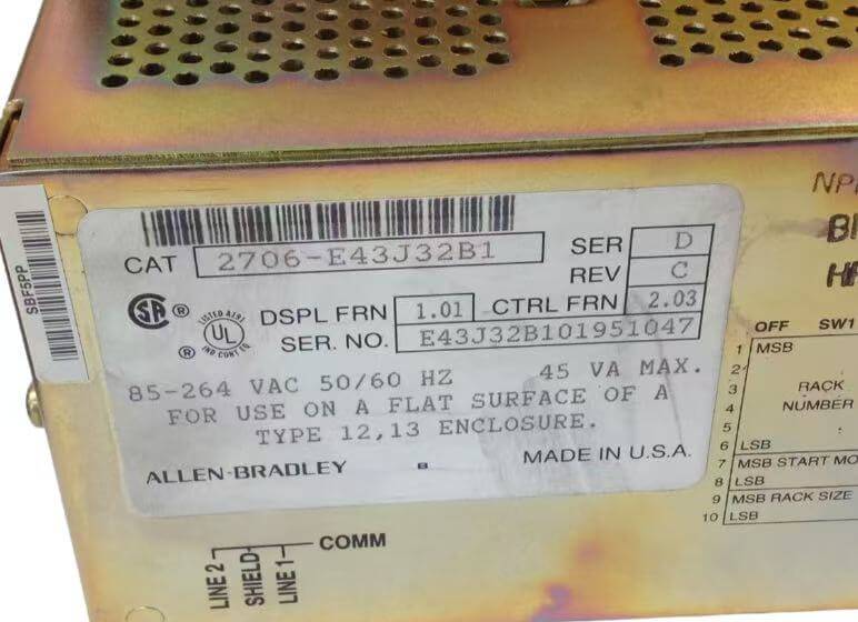Allen Bradley 2706-E43J32B1