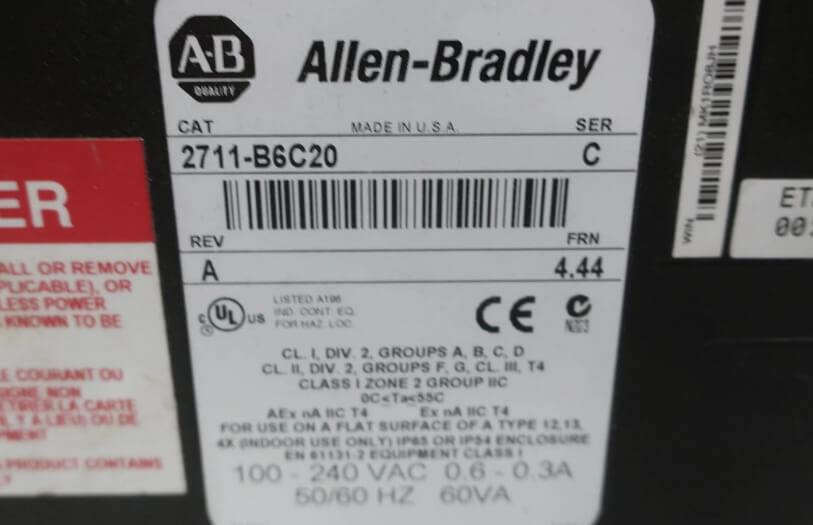 Allen Bradley 2711-B6C20